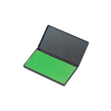 Charles Leonard CLI Stamp Pad, 2-3/4" x 4-1/4", Nontoxic, Reinkable, Green 92225
